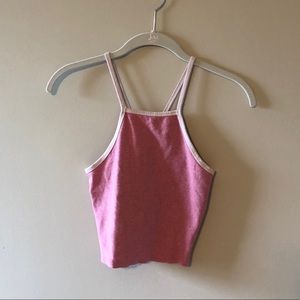 ZARA pink crop top